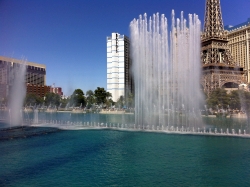 Bellagio Hotel and Casino in Las Vegas, with its famous fountains